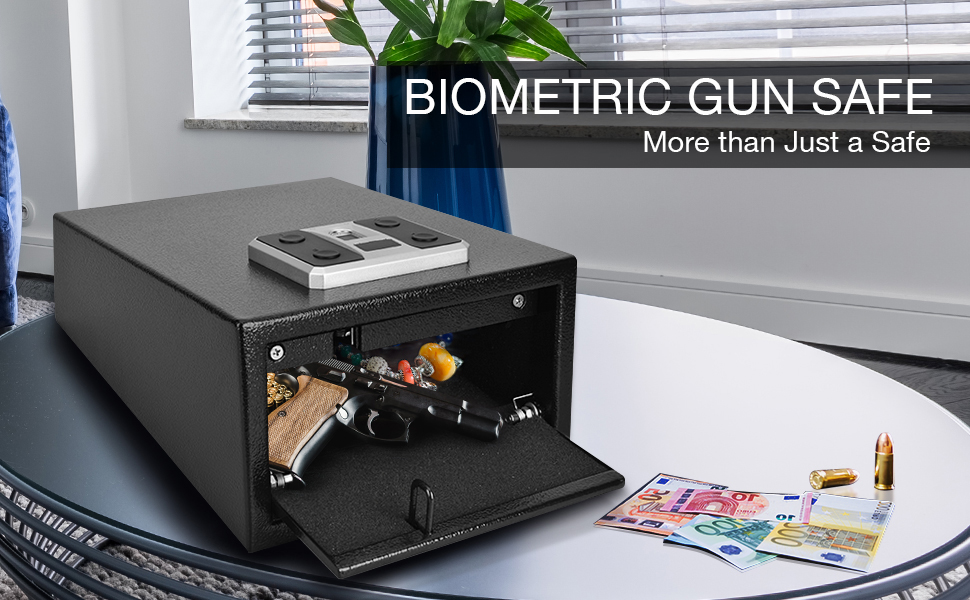 VIVREAL Biometric Gun Safe, Gun Safes for Pistols, Smart