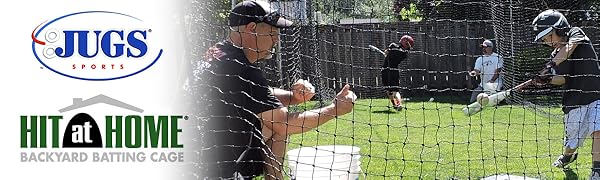 Amazon Com Jugs Hit At Home Backyard Batting Cage Compact 45