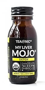 My Liver Mojo Detox Teaonic Herbal Tea Wellness Shot