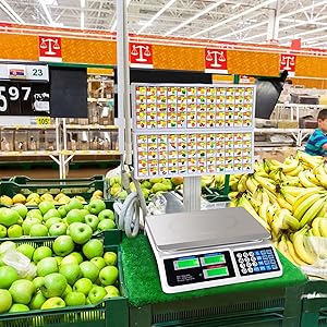 market fruit vegetable scale