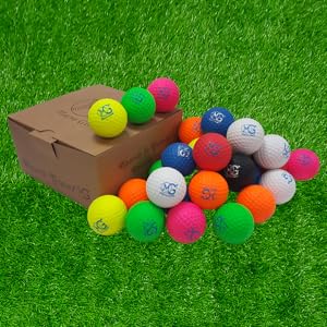 mg macro giant pu ball golf 1.7 inch practice package colorful
