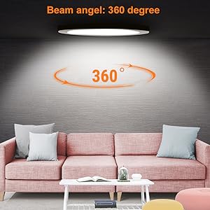 Youtob Motion Sensor LED Ceiling Light, 100 Watt Equivalent, for Indoor/Outdoor, Stairs, Closet Room, Basement, Hallway [Latest Upgrade Version]