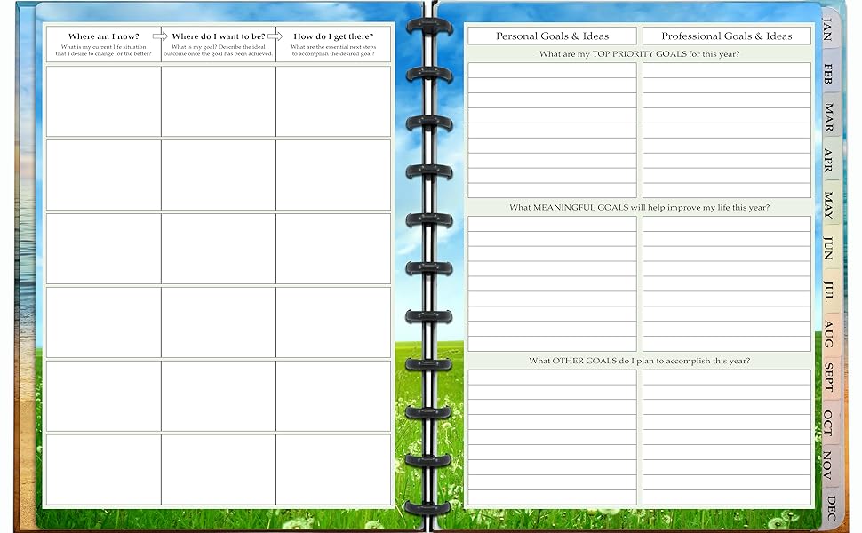 2019 Disc Planner Discbound Notebook Customizable Compatible with 11 Discbound