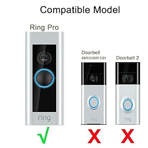3 PCS Adjustable (15 to 45 degree) Ring Doorbell Pro Angle