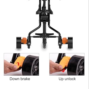 Double rear brake system no need to worry about sliding safer