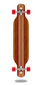 magneto longboard skateboard bamboo maple long board deck drop through cruiser mini board ten toes