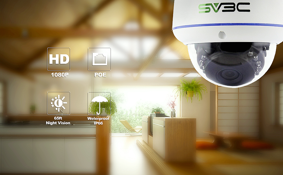 Amazon.com : SV3C Full HD 1080P Dome POE IP Security