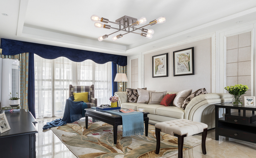  Industrial Semi Flush Mount Ceiling Light