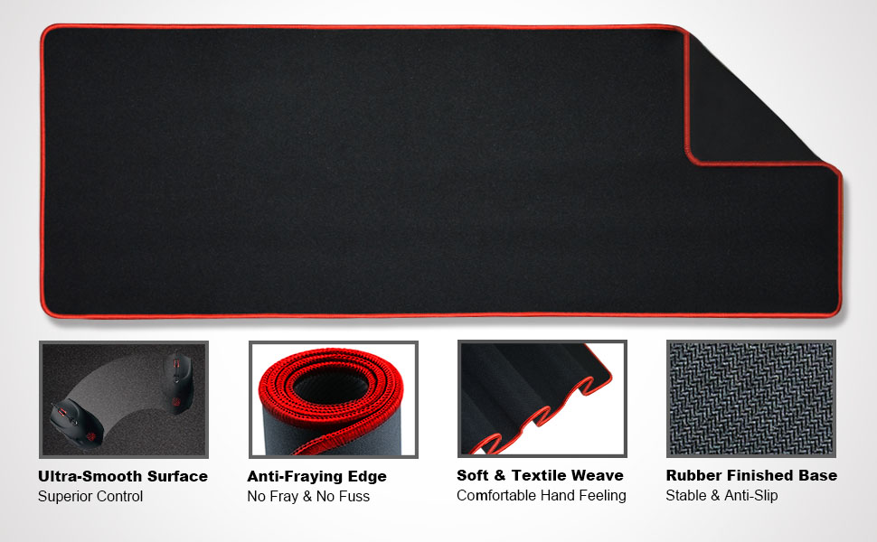 Extended Gaming Mouse Pad XL Size 800mm x 300mm x 3mm Non