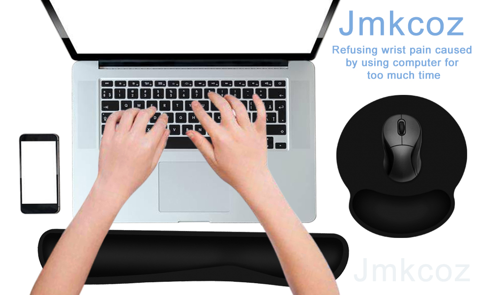 Jmkcoz Keyboard Wrist Rest Pad and Mouse Wrist Rest