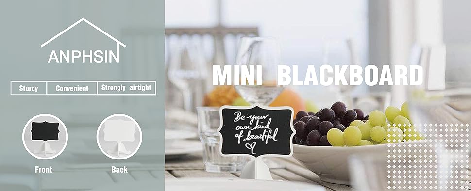 Amazon.com: Mini Chalkboard Signs - Set of 20 Small ...
