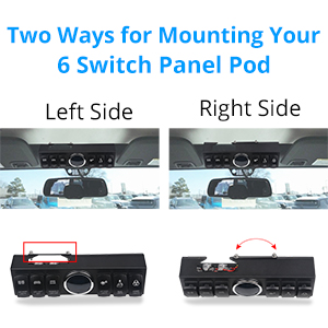 Two Ways for Mounting Your 6 Switch Panel Pod