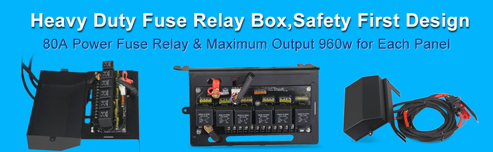 Heavy Duty Fuse Relay Box,Safety First Design