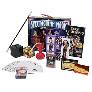 Amazon Com Fantasma Spectacular Magic Box Set For Kids Magic Kit And Card Trick Learn 135 Magic Tricks Great For Boys And Girls 7 Years And Older Toys Games