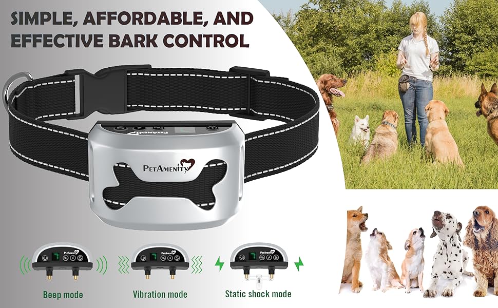 PetAmenity No Barking Control Anti Bark Collar [2019 Ultra