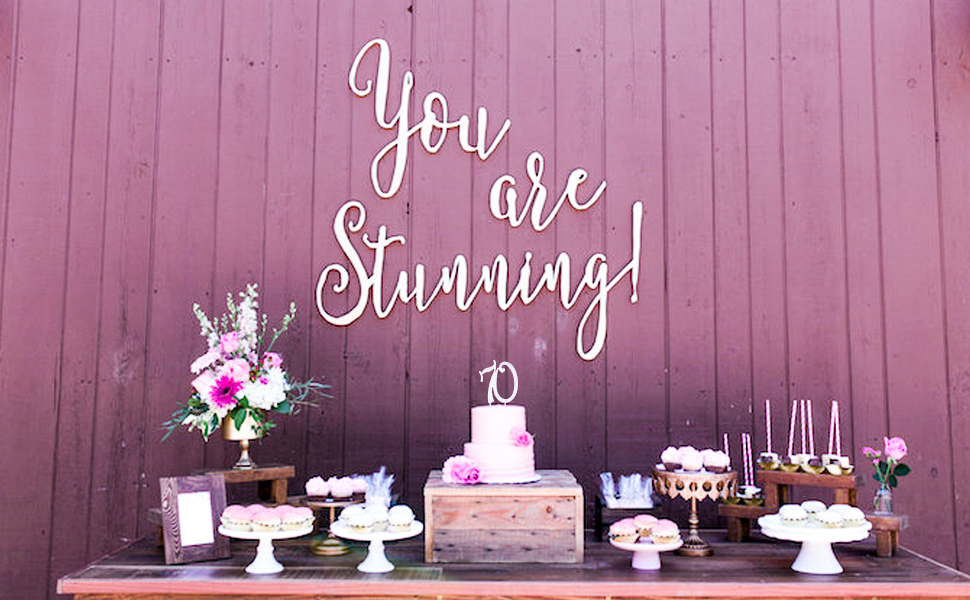 Dreamseden Rhinestone Cake Topper Premium Crystal Bling Gems