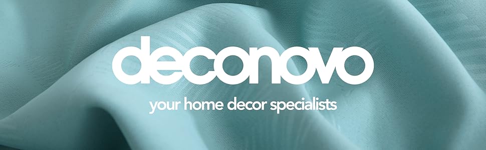 Deconovo Bamboo Leaf Pattern Rod Pocket Blackout Curtains Thermal