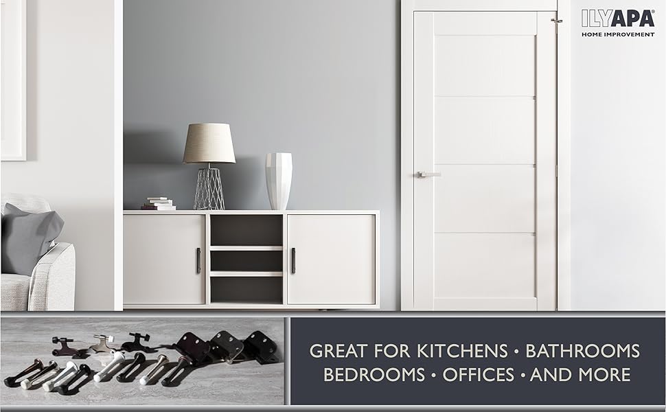 10 Pack of Spring Door Stops White 3 ¼ Inch Heavy Duty Door Stop