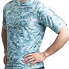 Aqua Design Mens Rash Guard Solar Shirt: Brief Sleeve Swim High Rashguard for Males 14 sport  running modest loose hommes nager rashguard chemise UV protection plus adulte soleil upf uv