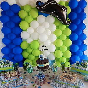 Partywoo Blue Green Balloons 70 Pcs 12 Inch For Blue Party