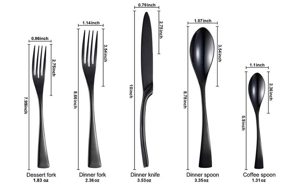 Lemeya 20 Pieces Silverware Set, 18/10 Stainless Steel