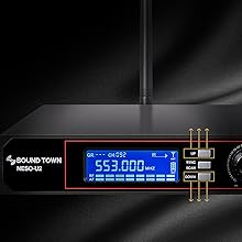 SOUND TOWN NESO SERIES 200 CHANNEL UHF SELECTABLE FREQUENCIES