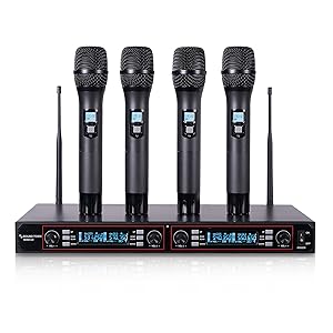 200-Channel Rack Mountable Professional UHF Wireless Microphone System with Metal NESO-U4HH