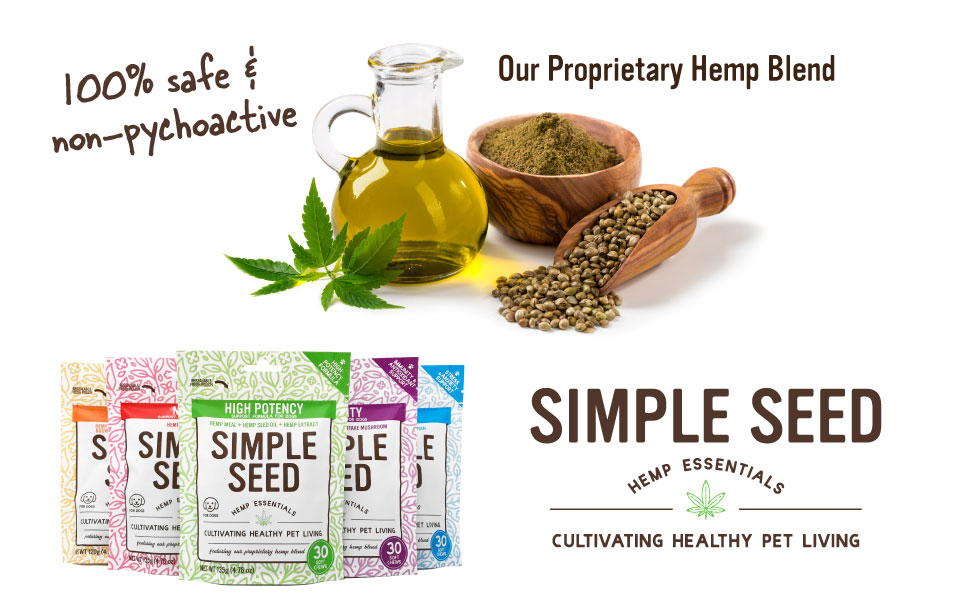 Hemp Allergy Immune Supplement for Dogs with Reishi