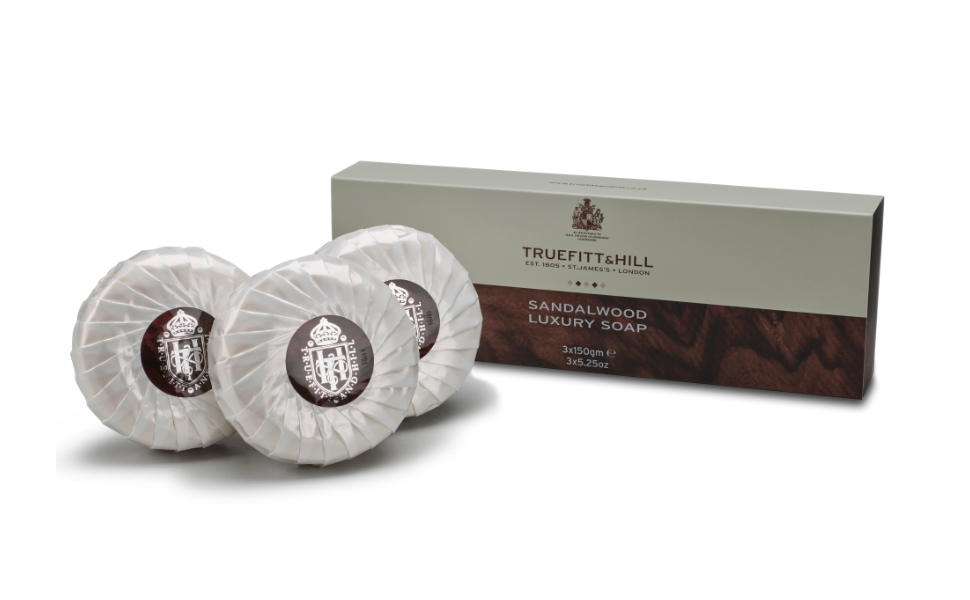 Truefitt & Hill Bath & Body Triple Soaps- Sandalwood