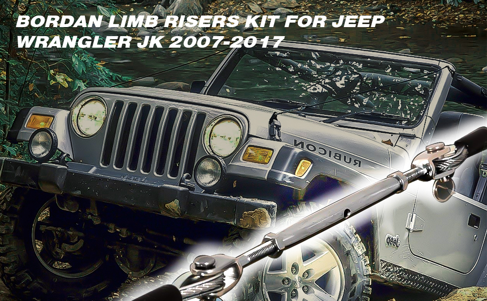 BORDAN Limb Risers Kit for Jeep Wrangler JK 20072017