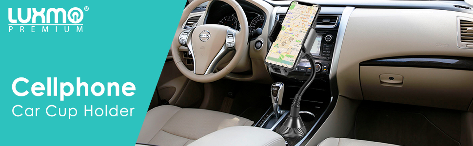 LUXMO PREMIUM Cup Holder Cellphone Mount