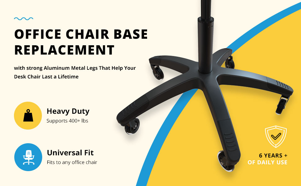Office Chair Base Replacement, Black Kitchen & Dining