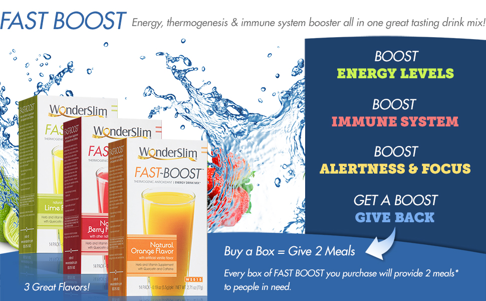 FAST BOOST Thermogenic Energy Boosting Powder Drink Mix by