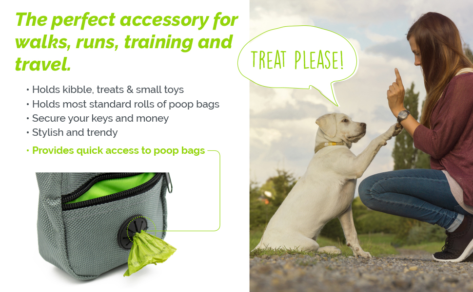 treat pouch for dog puppy poop bag dispenser earth rated waste bags
