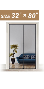 Amazon Com Magnetic Screen Door 72 X 80 Strengthened French And