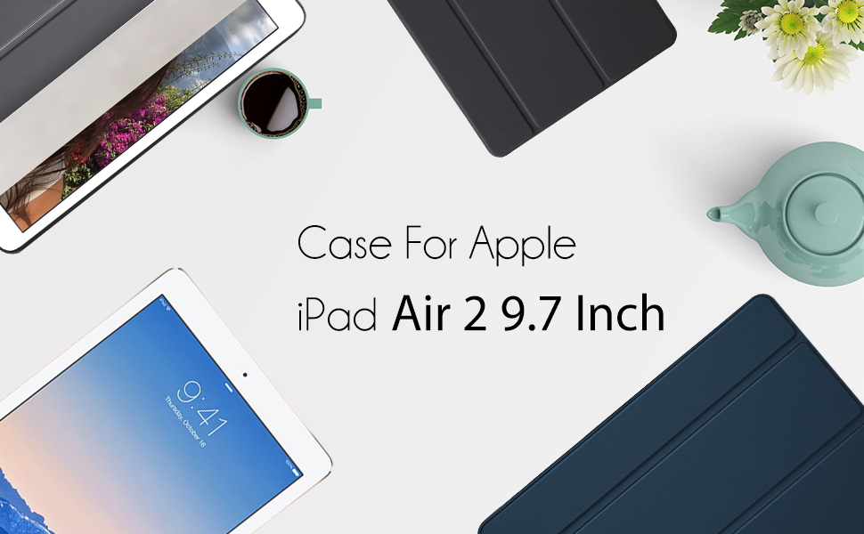 ProCase Smart Case for iPad Air 2 (2014 Release), Ultra Slim Lightweight Stand