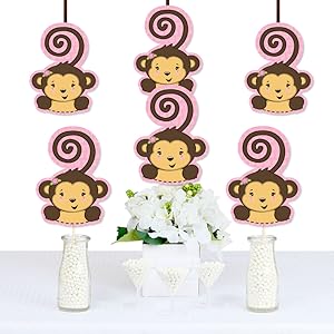Amazon Com Pink Monkey Girl Monkey Decorations Diy Baby Shower