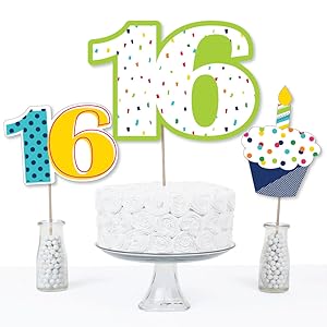 Amazon Com 16th Birthday Cheerful Happy Birthday Colorful