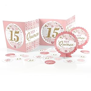 Amazon Com Big Dot Of Happiness Mis Quince Anos Quinceanera