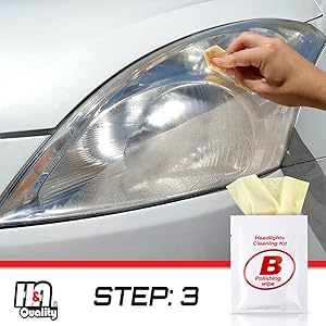 h&a quality Headlight Restoration Wipes Kit