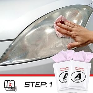 H&A Quality Headlight Restoration Wipes Kit