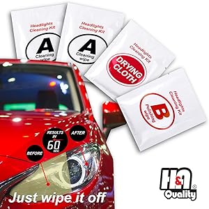 Headlight Restoration Wipes Kit