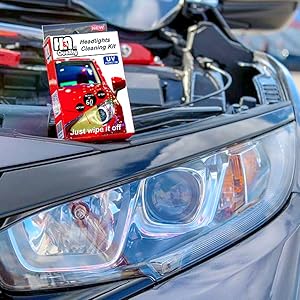 h&a quality Headlight Restoration Wipes Kit