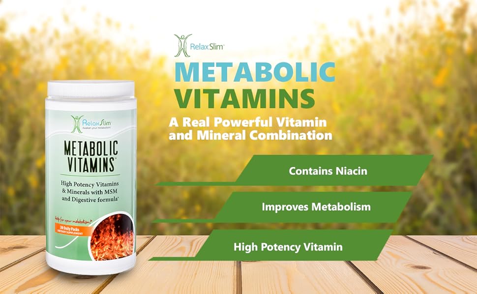 NaturalSlim Metabolic Vitamins, Formulated by Award Winning Metabolism and Weight