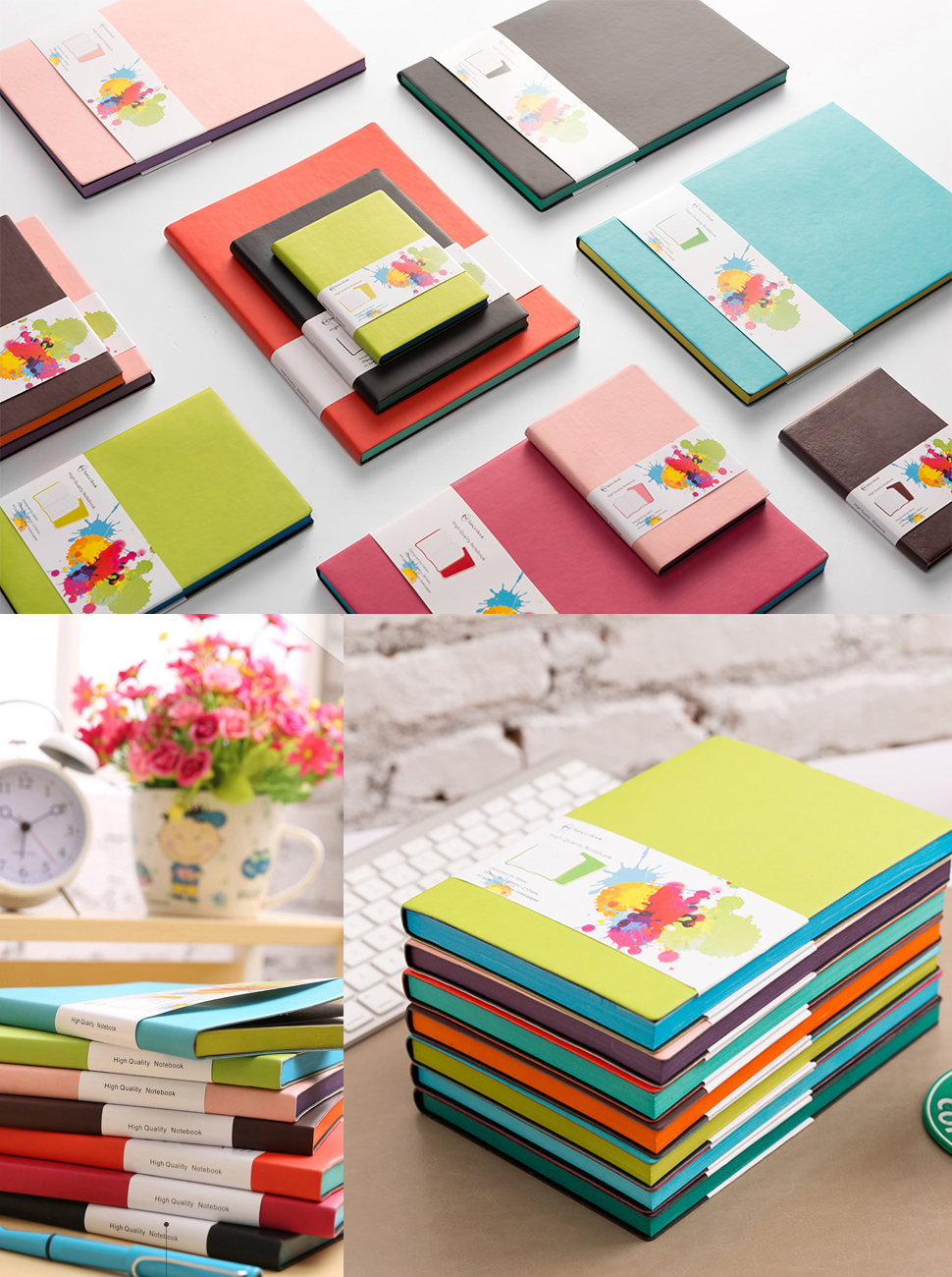 LABON'S Journal Notebook A4/A5/A6/ Ruled Diary Colored