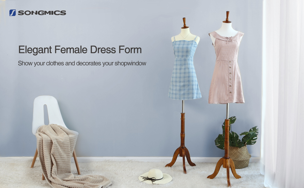 Amazon Com Songmics Female Mannequin Torso Body Dress Form With