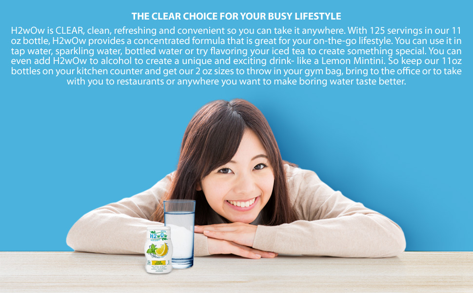 H2wOw Water Enhancer DropsLemon Spearmint Flavored Water 4 pack Grocery