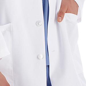 Lower patch pockets shown on Meta Fundamentals 15112 Mens 38" Labcoat