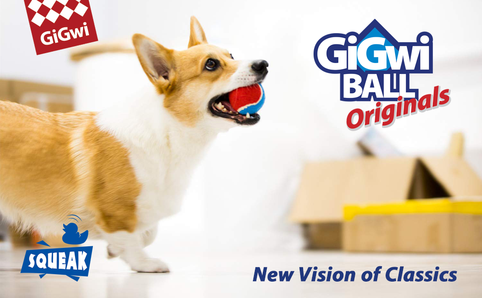Pet Supplies : Gigwi Ball, Originals, Medium, Ball Toy for Dogs ...