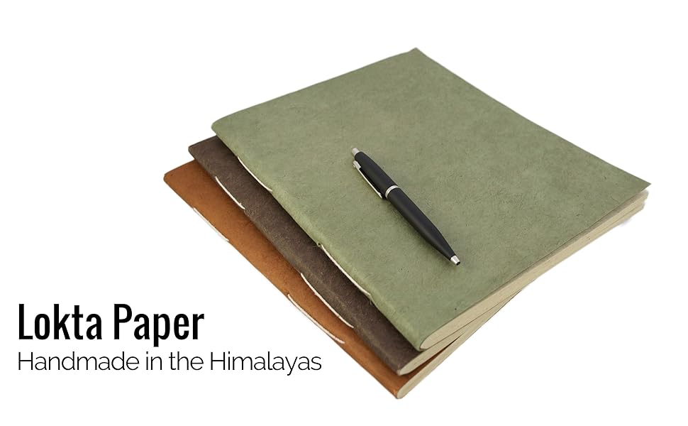 Nepali Companion Notebook with Handmade Paper and Vegetable